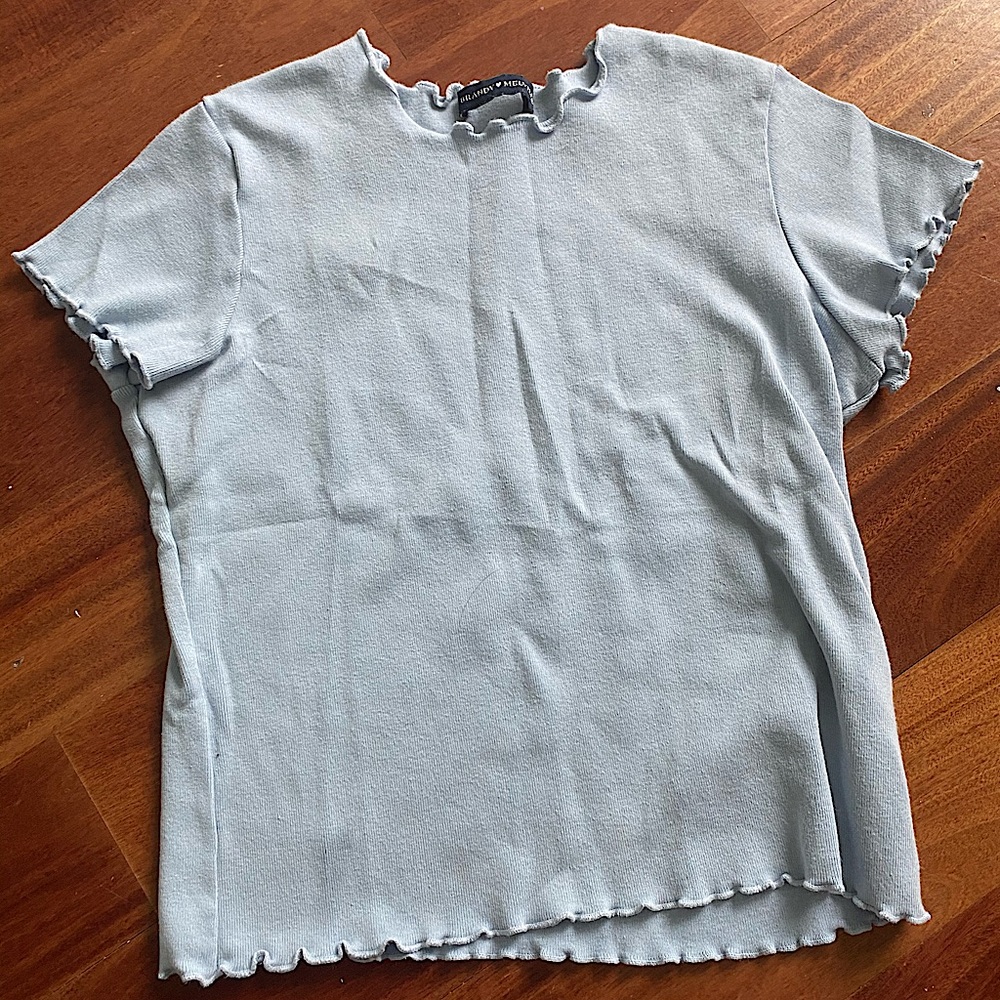 brandy melville blue t-shirt